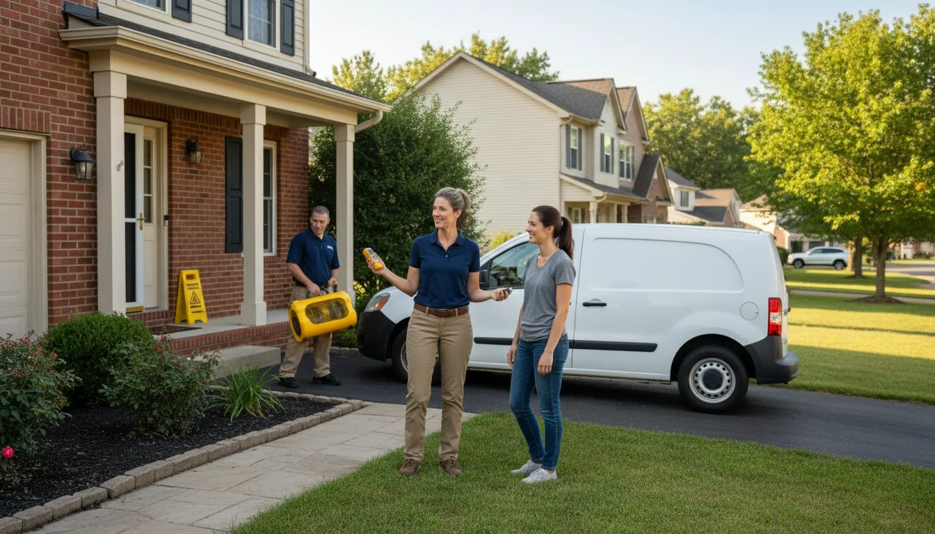 Residential water damage restoration in Belzoni, MS